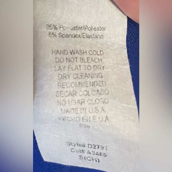 2hearts Royal blue Halter Dress tie dress size small - Picture 5 of 8